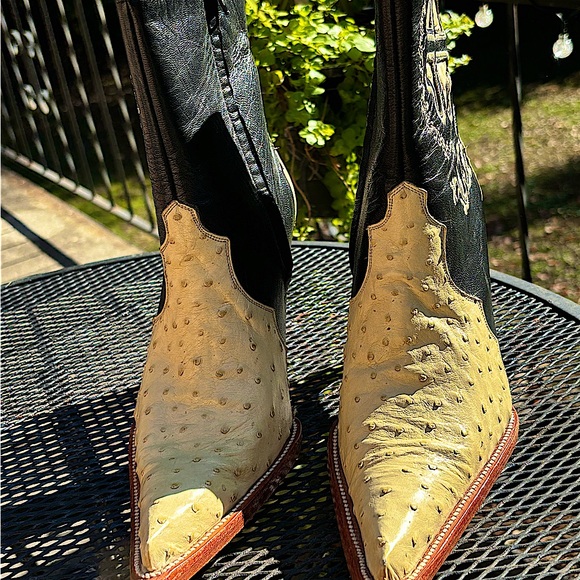 Grand Canyon Ostrich Boots With Stiletto Heels. Mexican Made Size 4 / US 6.5-7 - Picture 13 of 14